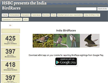 Tablet Screenshot of birdrace.dhaatu.com